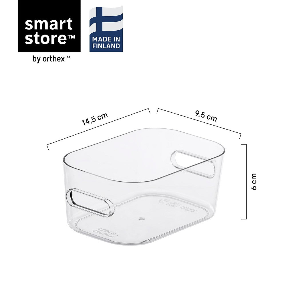 Måltegning med mål for SmartStore Compact Clear XS 0,6 liter