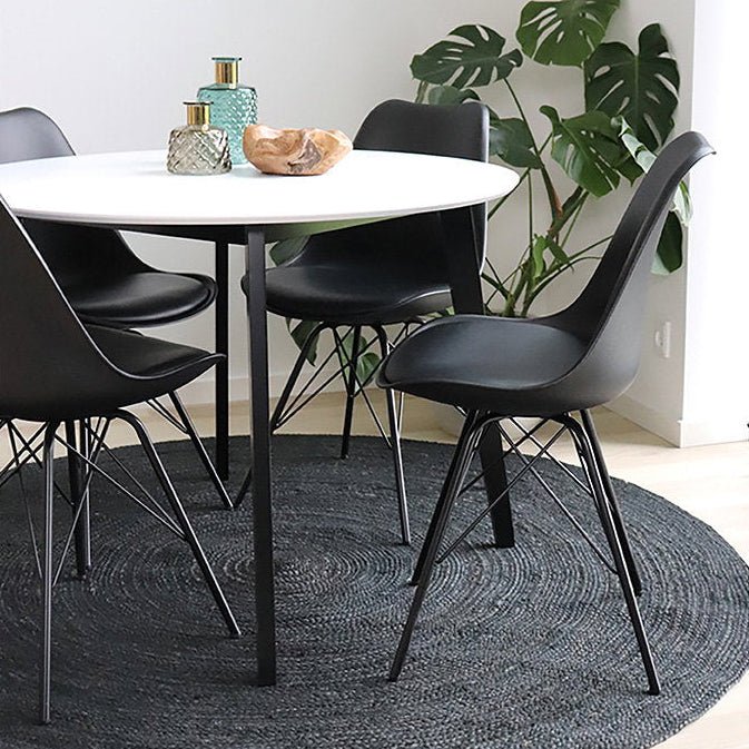 2-pk Oslo spisestol sort