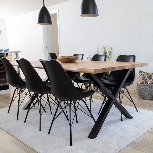 2-pk Oslo spiseestol sort