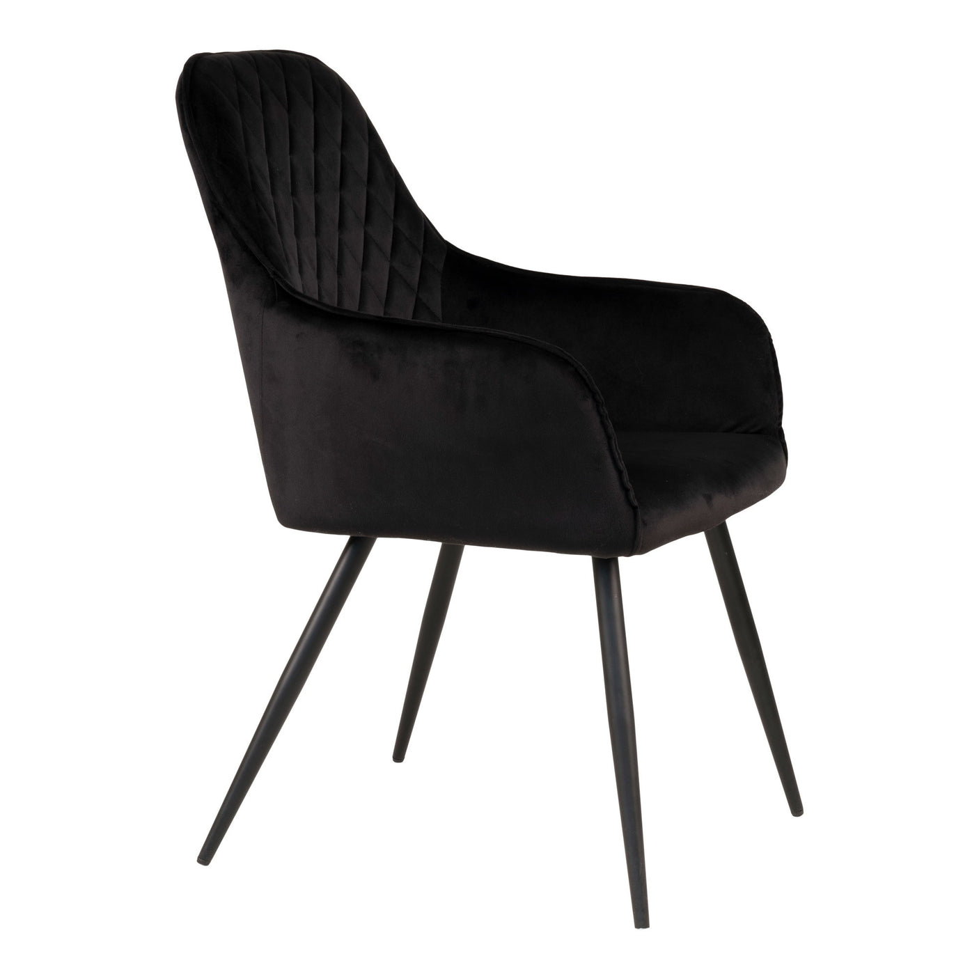 2-pk Harbo spisestol sort velur