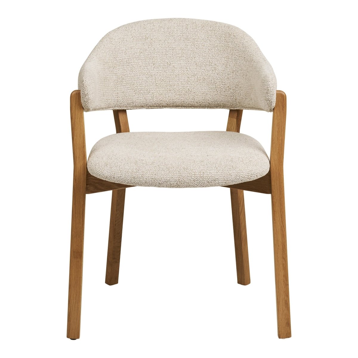 Dunkirk spisestol med armlener natur/beige