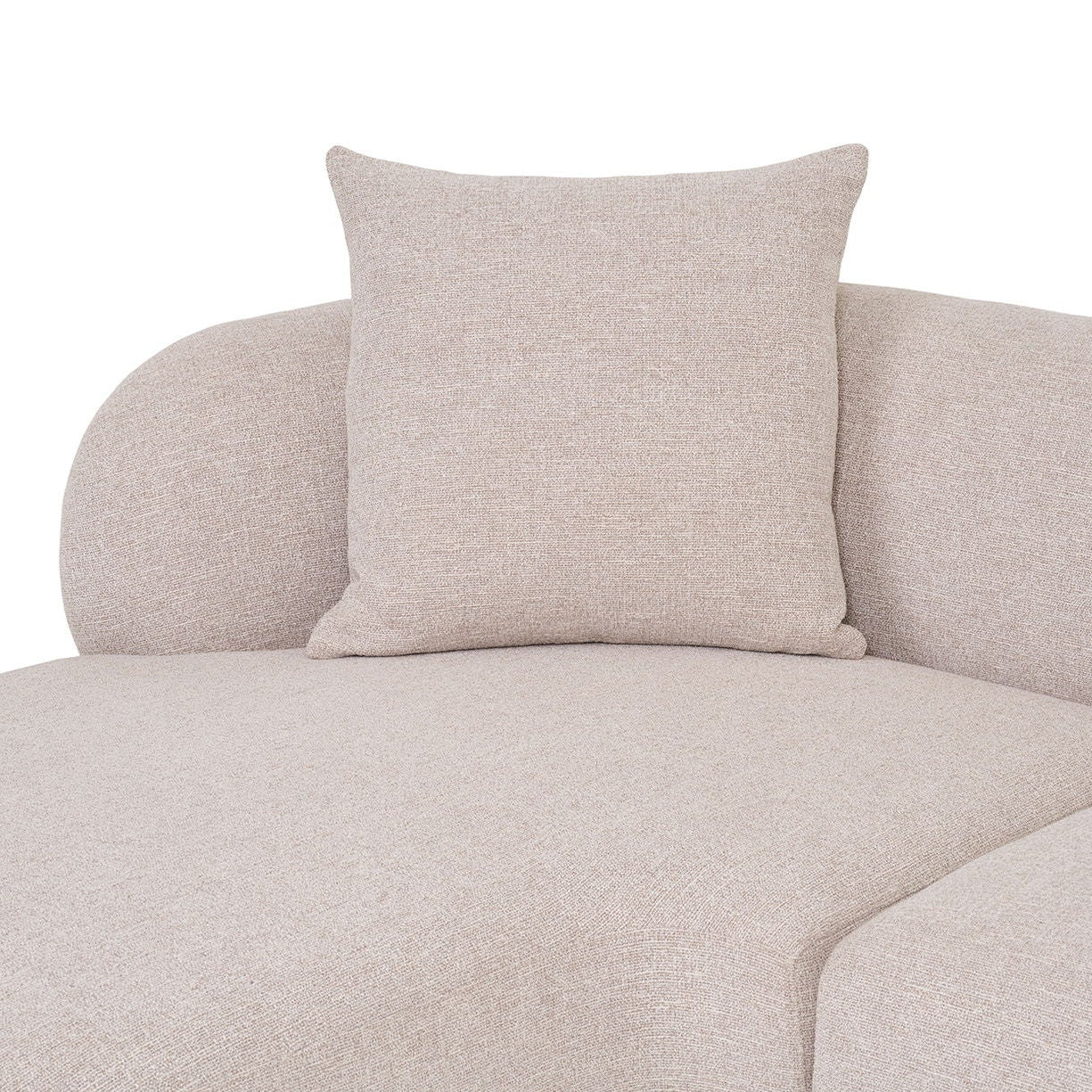 Komfortabel Kingston Lounge Sofa med myk pute og tekstil i beige farge.