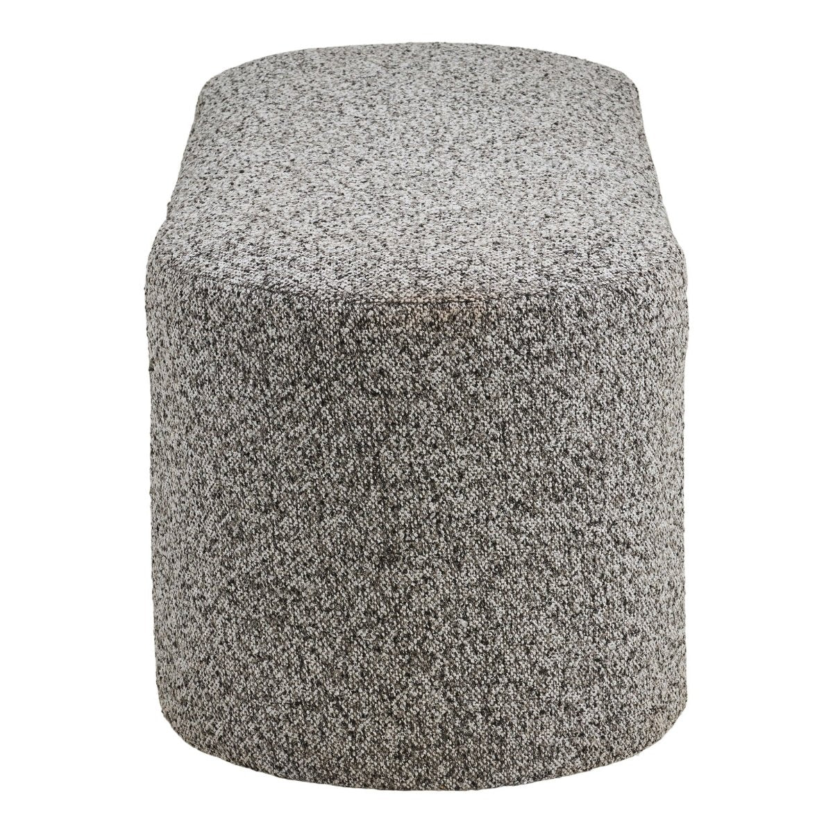 Westport benk bouclé sort og hvit 120x45x44 cm - bilde 4