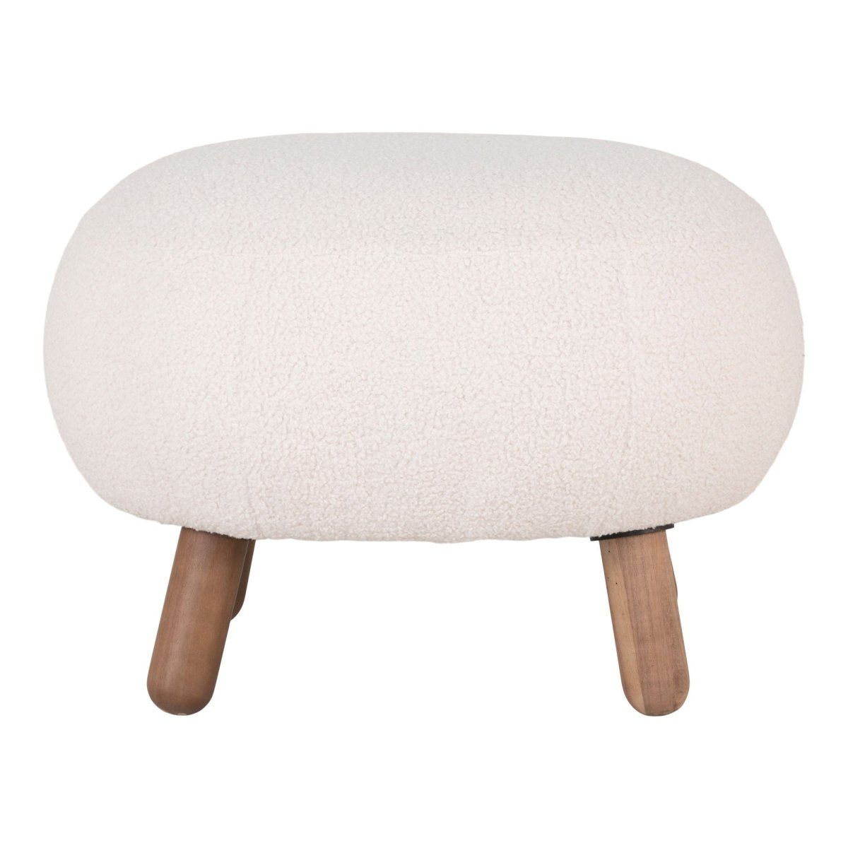 Savona puff hvit 47 x 41,5 cm - Lindas Dekor