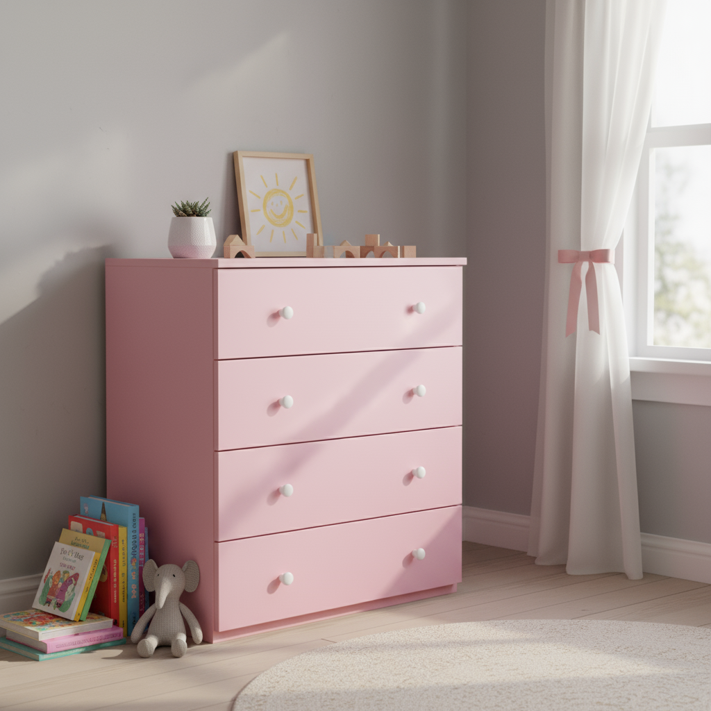 Unimatt babyrosa kontaktplast