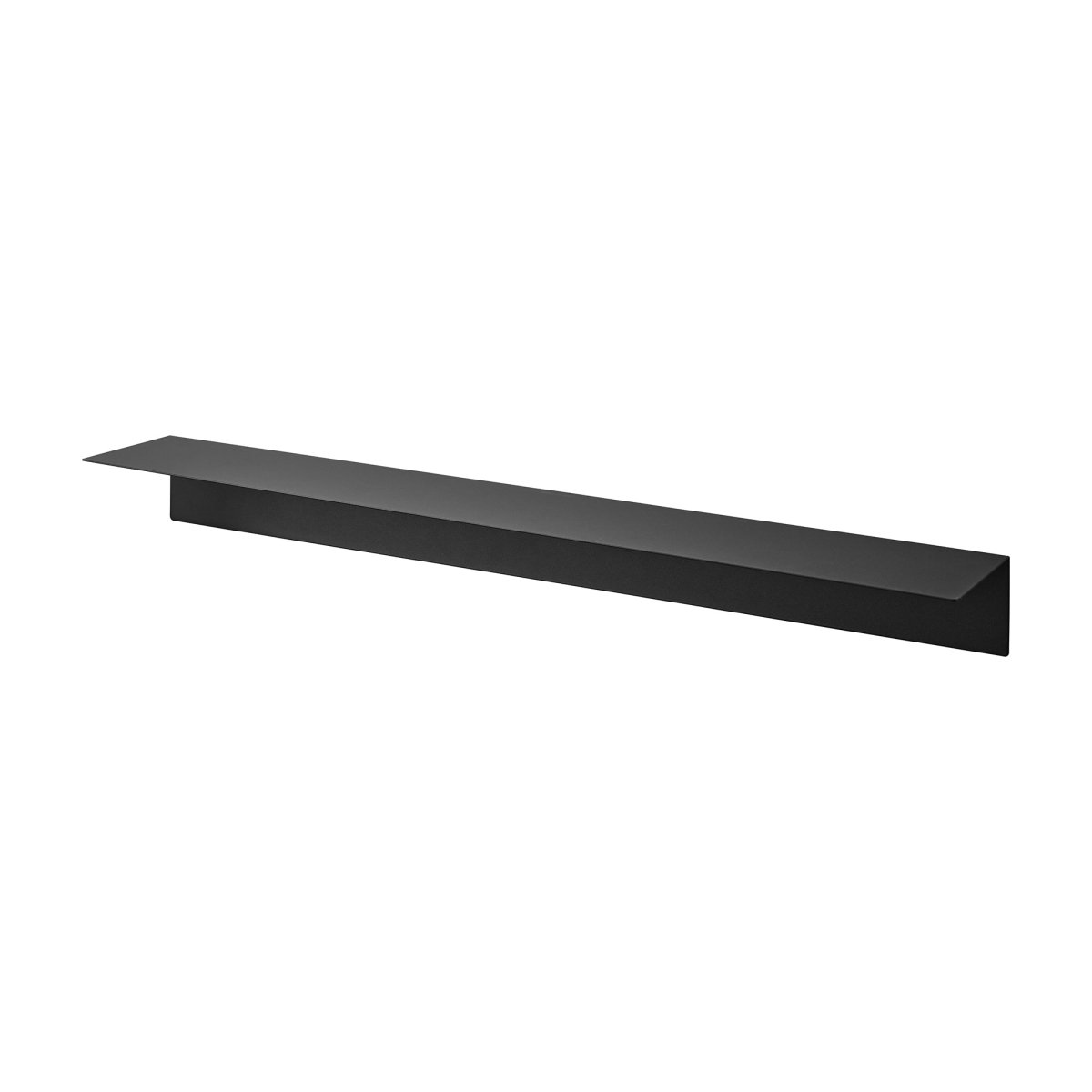 Vegghylle i sort metall 90 x 9 cm - Lindas Dekor