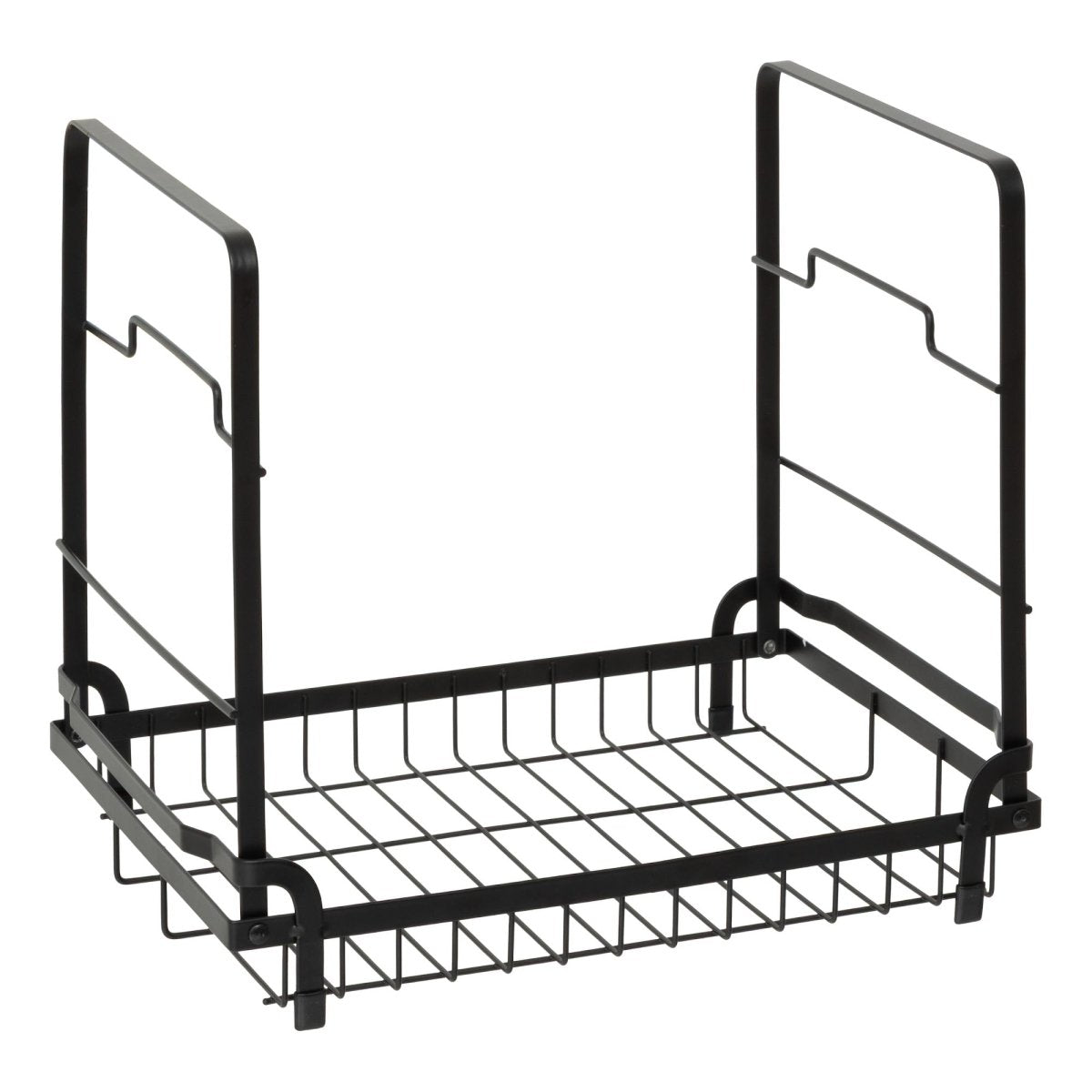 Oppvaskstativ Black Edition 2 etasjer sort 49,5 cm, den øvre etasjen
