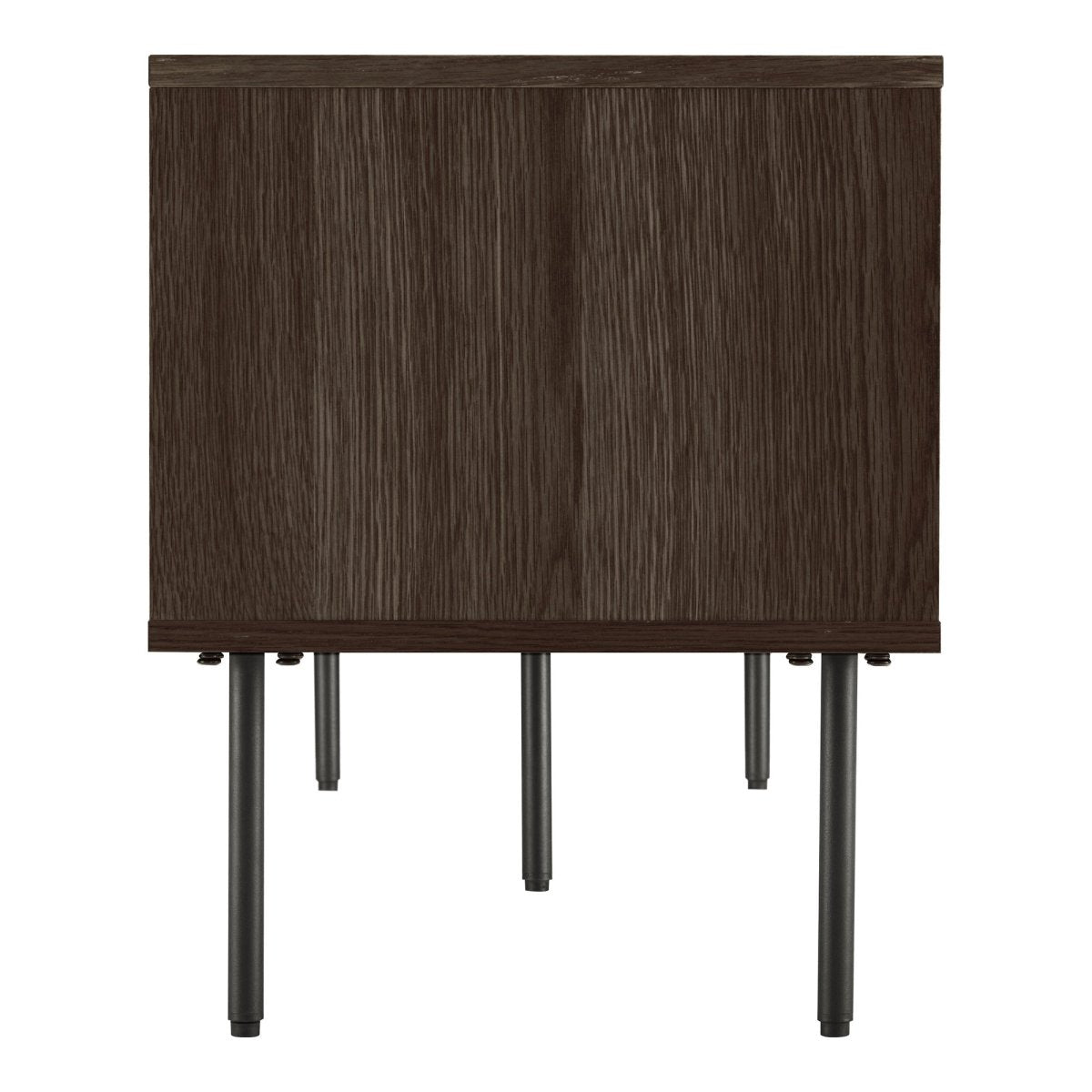 Mørk TV-benk 150x40x50 cm i røkt eikefiner – Kyoto