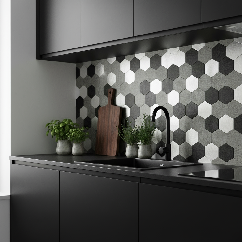 1-pk Espresso hexagon