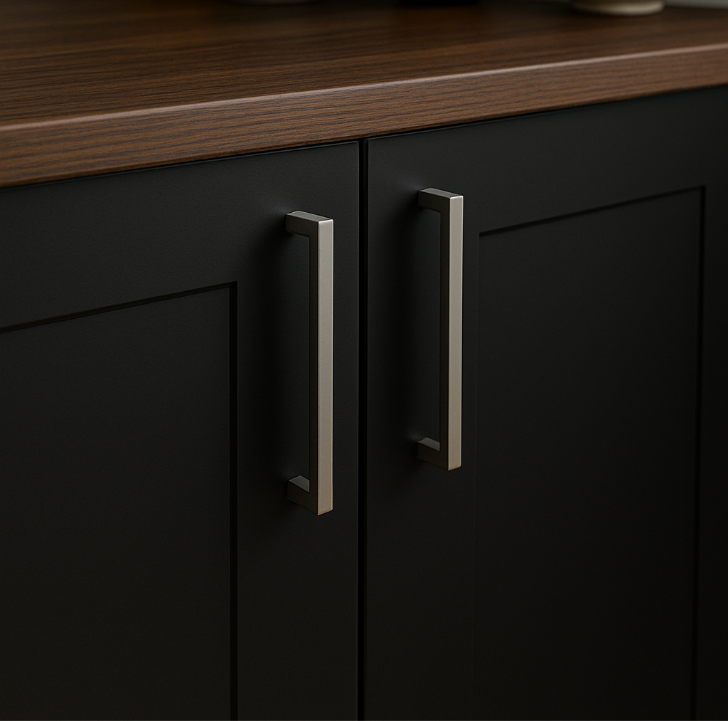 Handtag silverfärgat