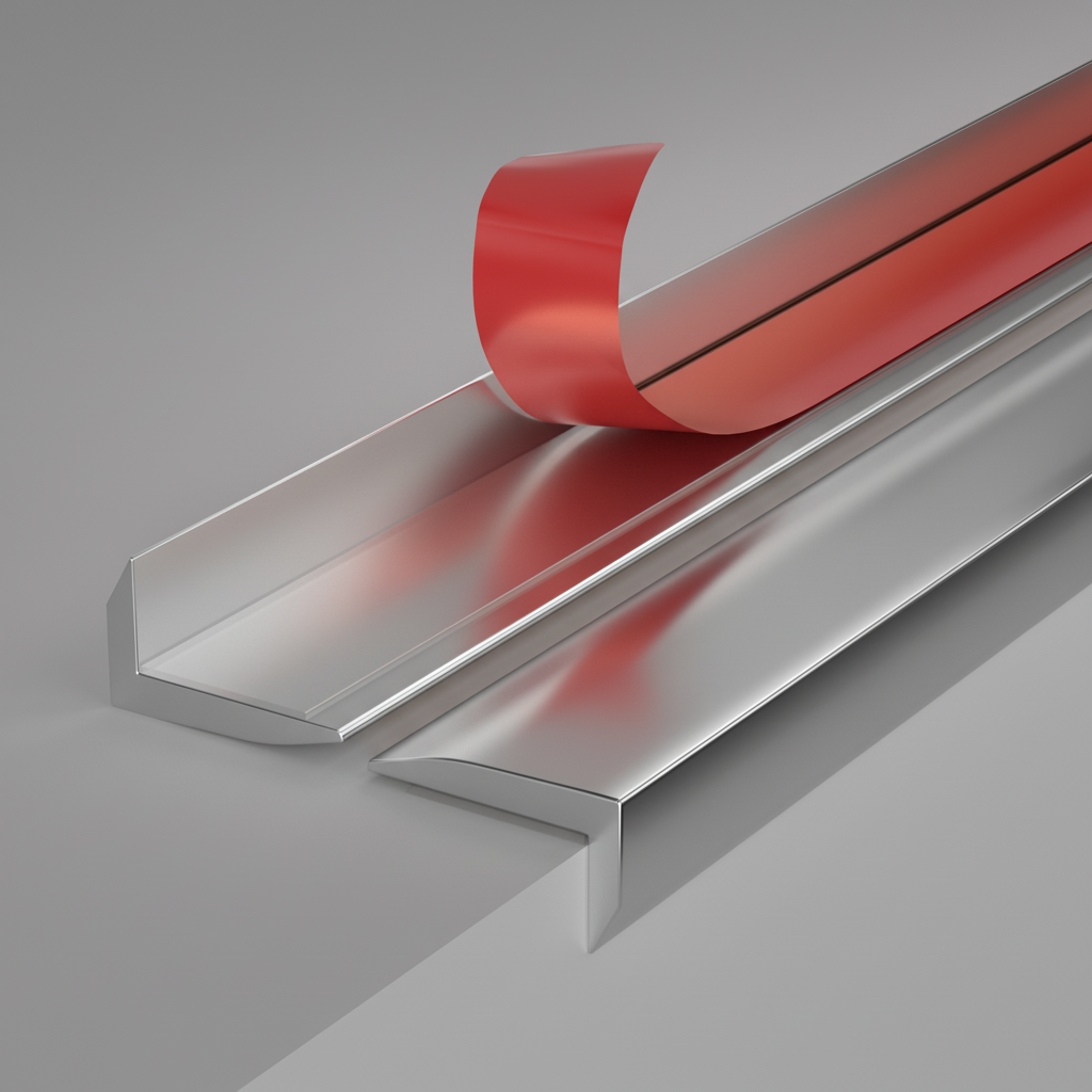 10-pk Endelister til selvklebende fliser, sølv