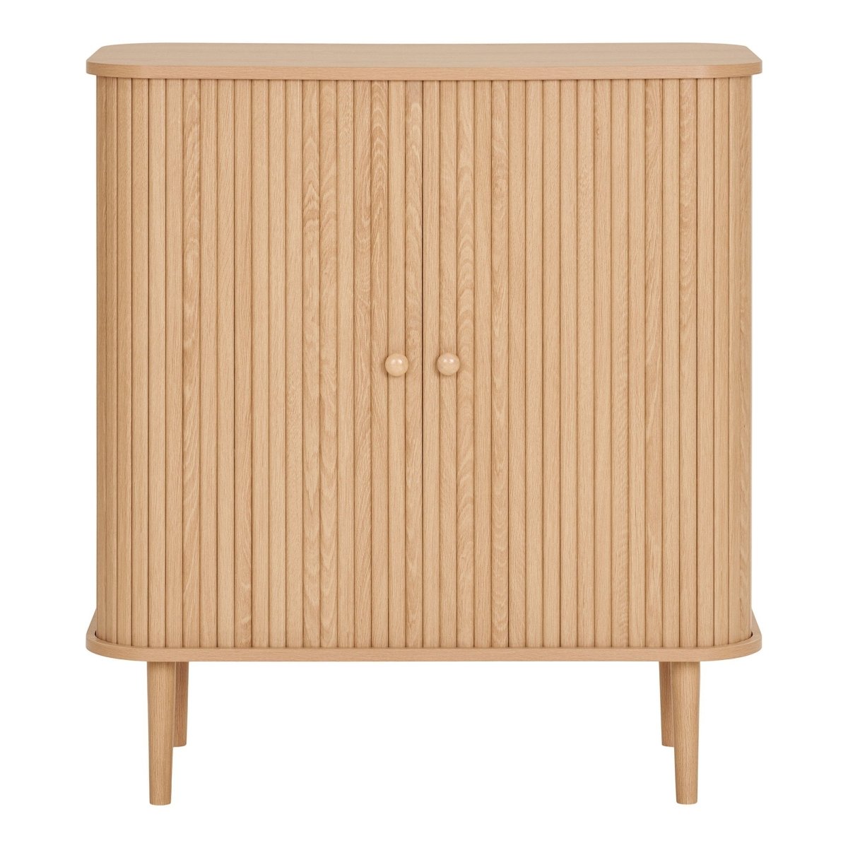 Nikko skjenk med 2 dører i naturfarget tre – 80x40x87 cm fra House Nordic