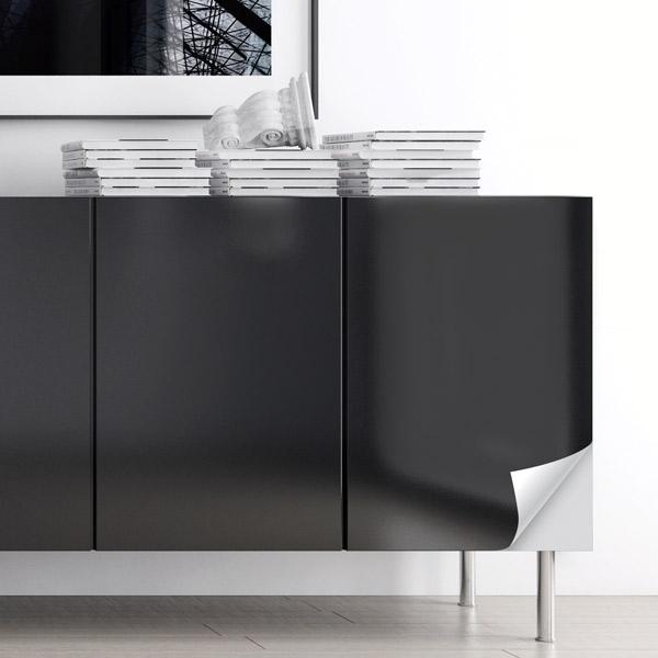 Vareprøve: Uni lack sort høyglans kontaktplast