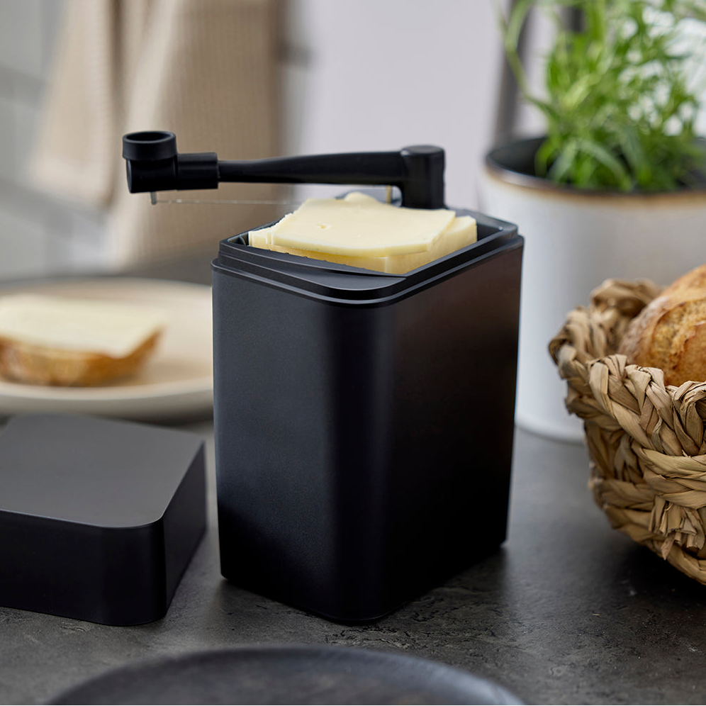 Rosti Osteklokke Classic Svart