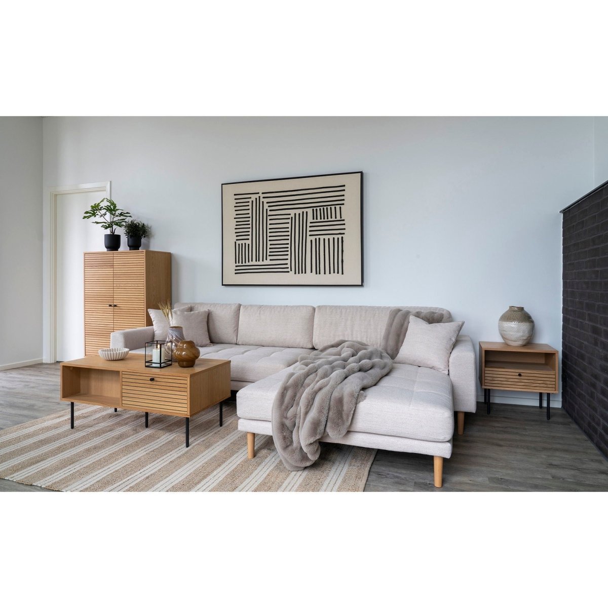 Galena pledd beige - Lindas Dekor