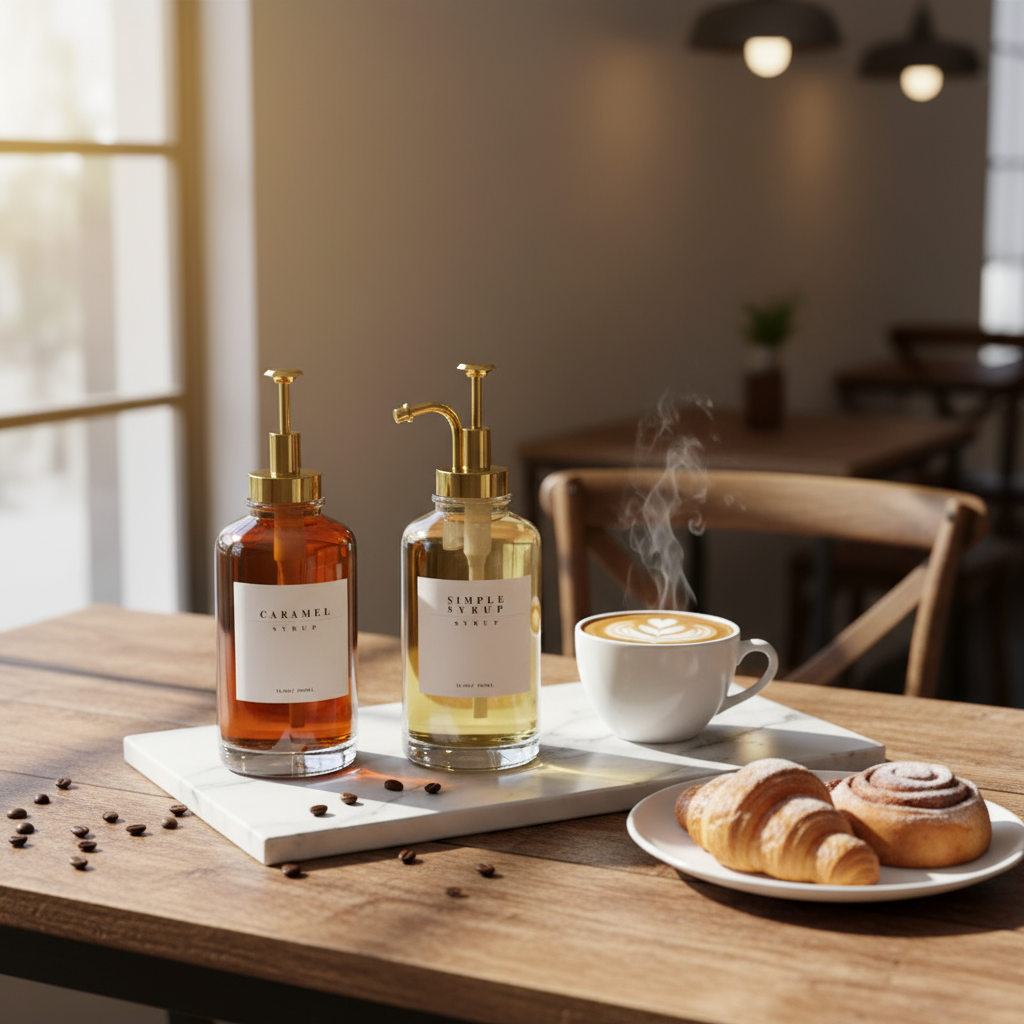 2-pk sirupdispenser, gull