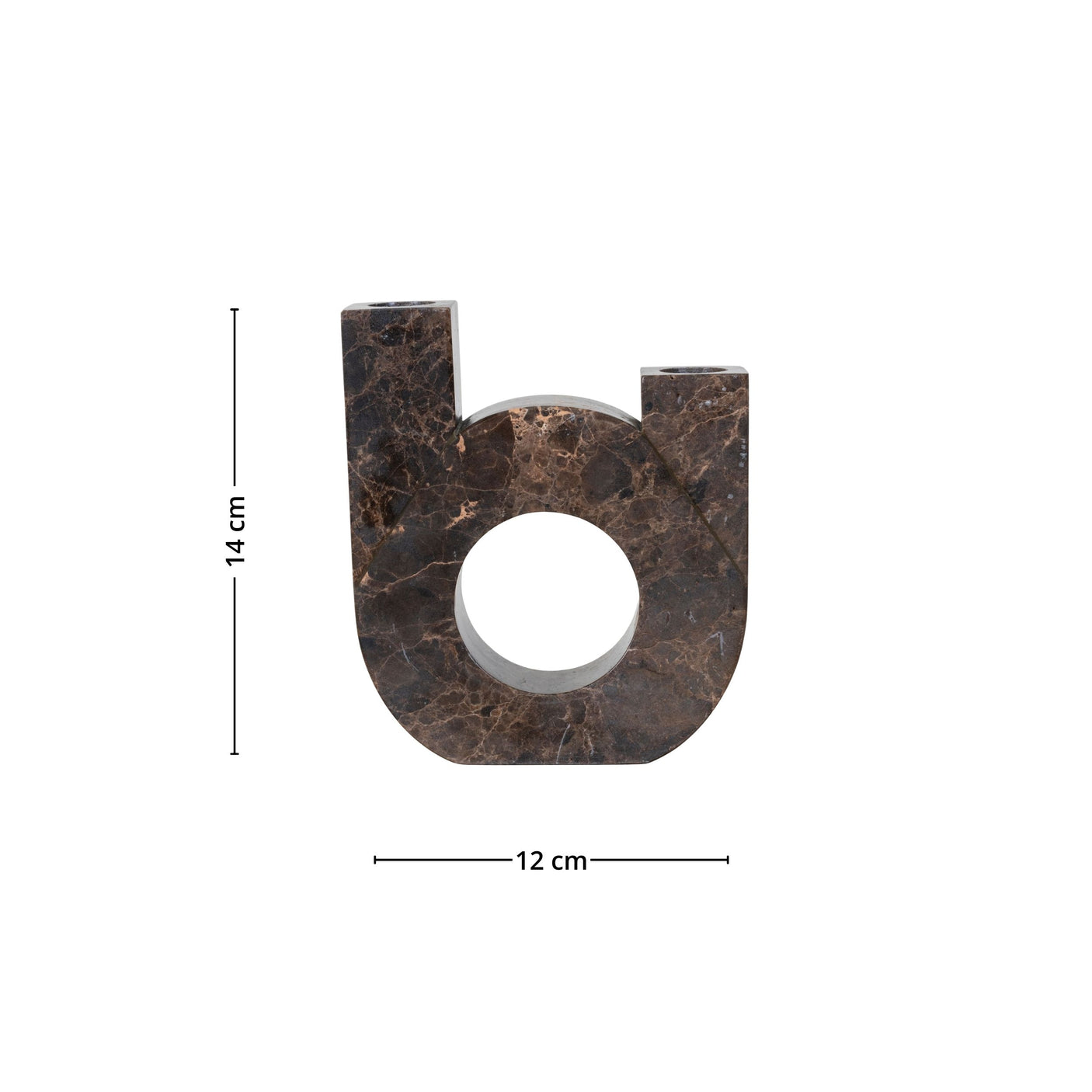 House Nordic lysestake brun mamor