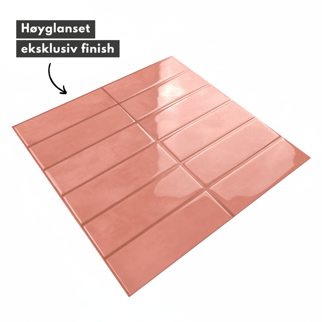 Adelina Rosa självhäftande väggplattor