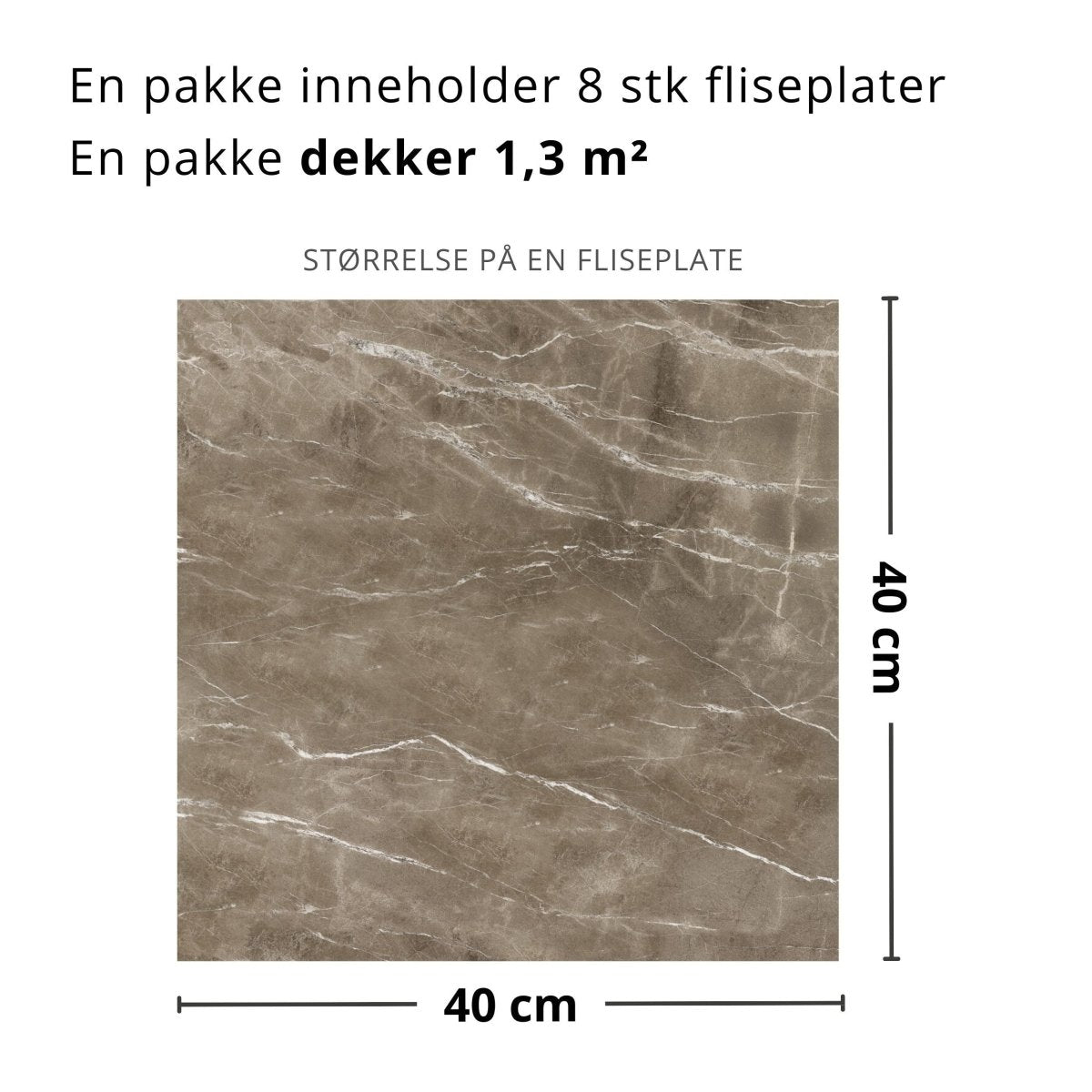 8 - pk Havana selvklebende fliser - Lindas Dekor