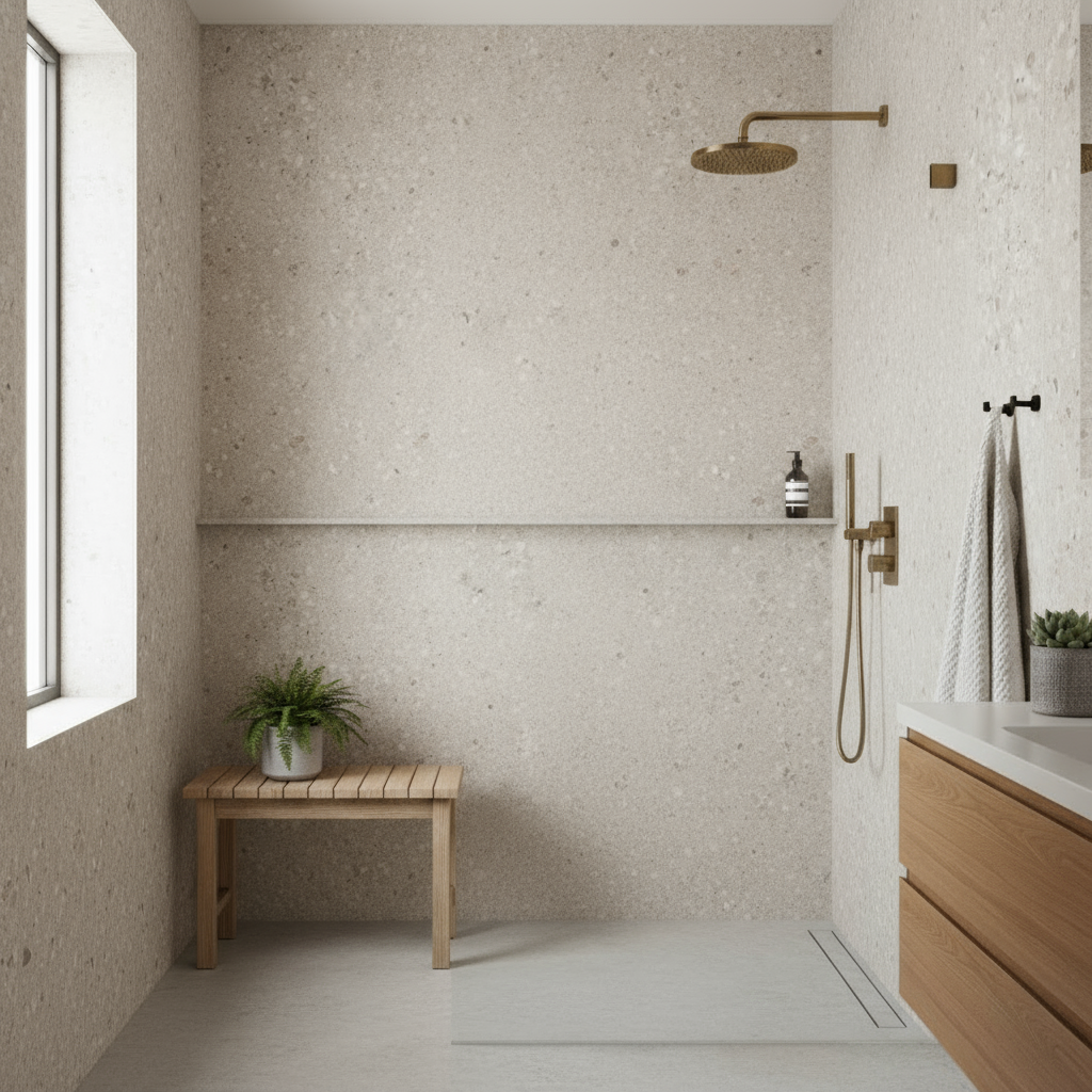 Vareprøve Sahara beige selvklebende fliser