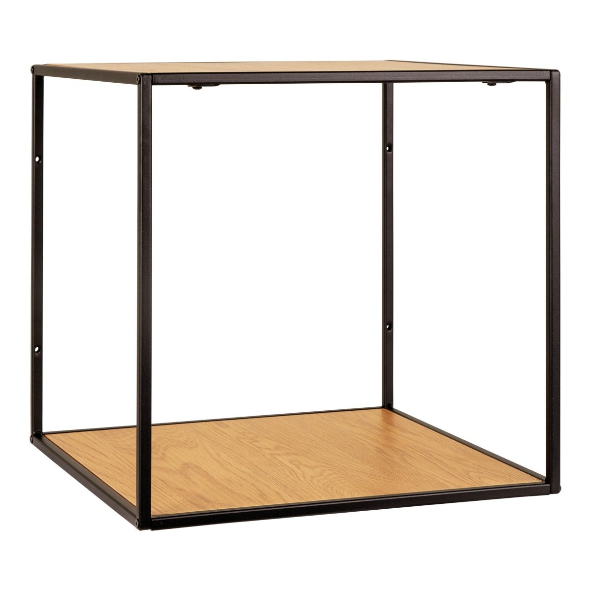 Vita vegghylle eikelook sort ramme 36 x 36 cm - Lindas Dekor