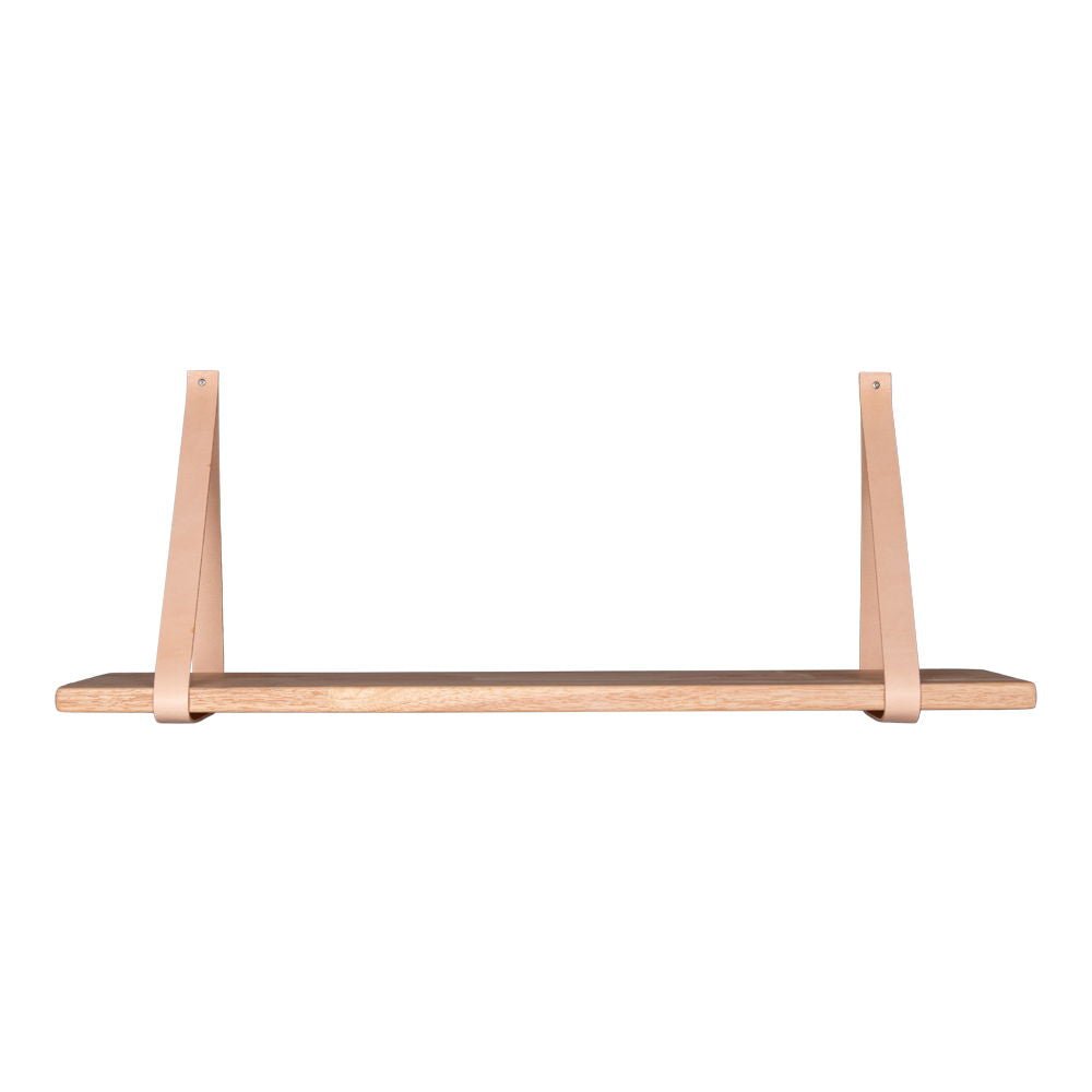 Forno hylle natur brune skinnstropper 120 x 20 cm - Lindas Dekor