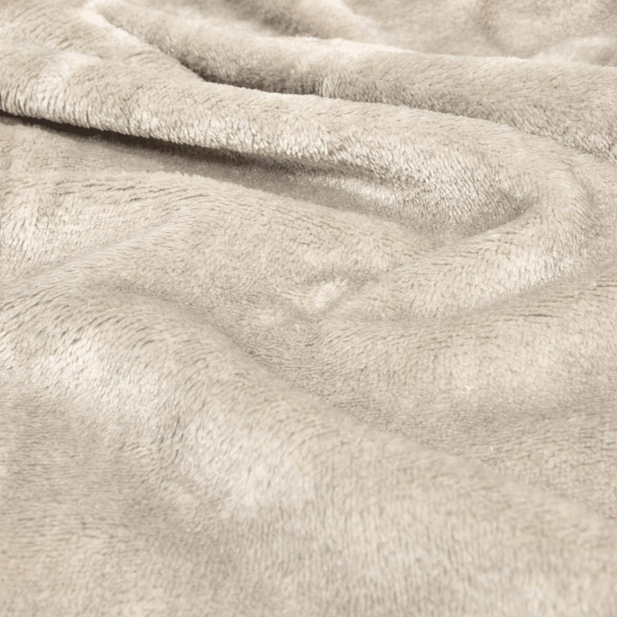 Flanellt pläd beige 130 x 180 cm - Lindas Dekor Pläd