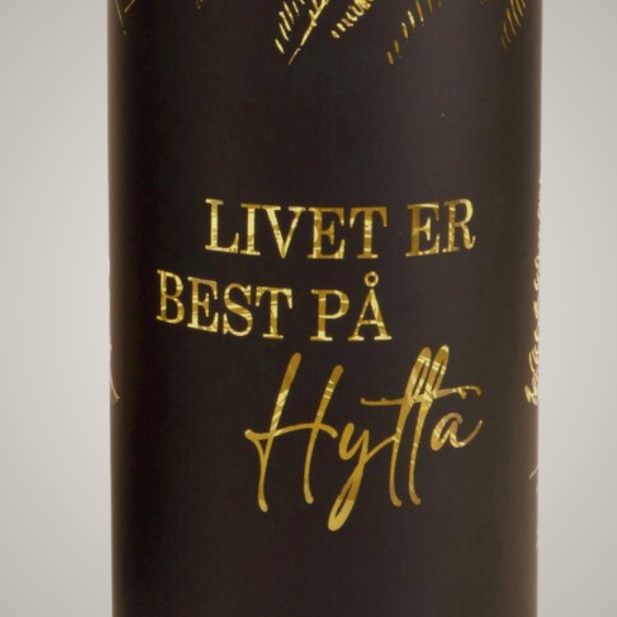 Lyslykt LED "Hytta" sort stor - Lindas Dekor