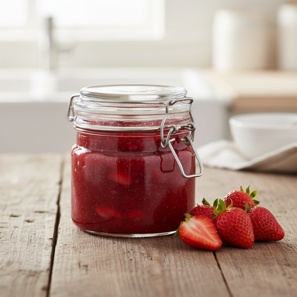 transparent sylteglass til kjøkken organisering