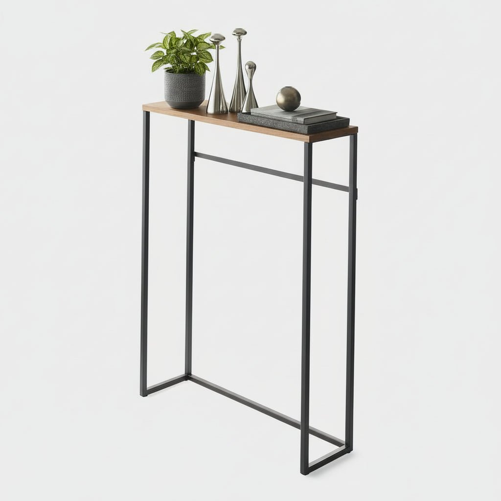 Konsollbord sort 80 x 60 cm - Lindas Dekor