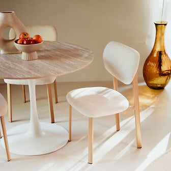 Elias rundt spisebord 102 x 76 cm - Lindas Dekor Bord