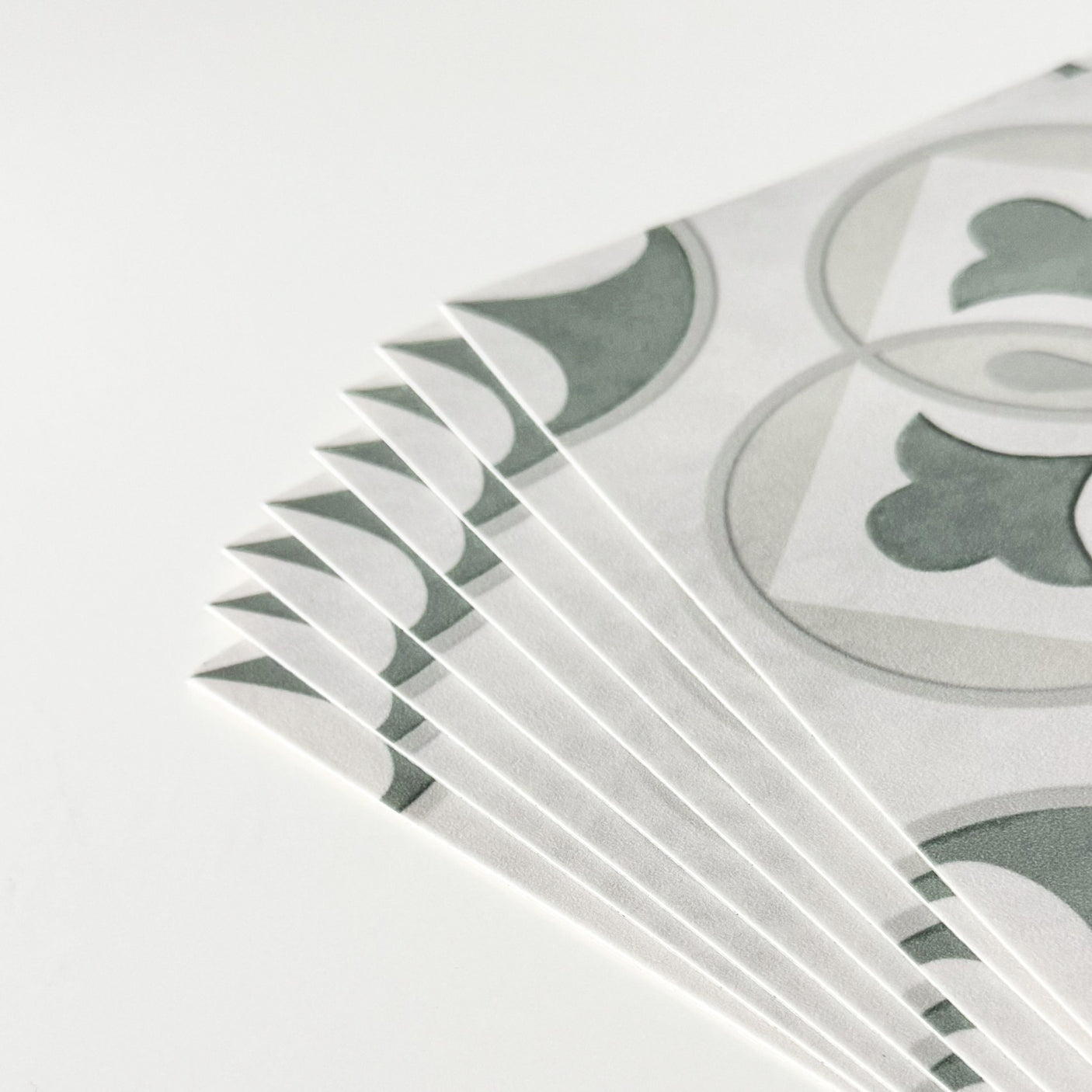 8-pk Clara grønn selvklebende fliser