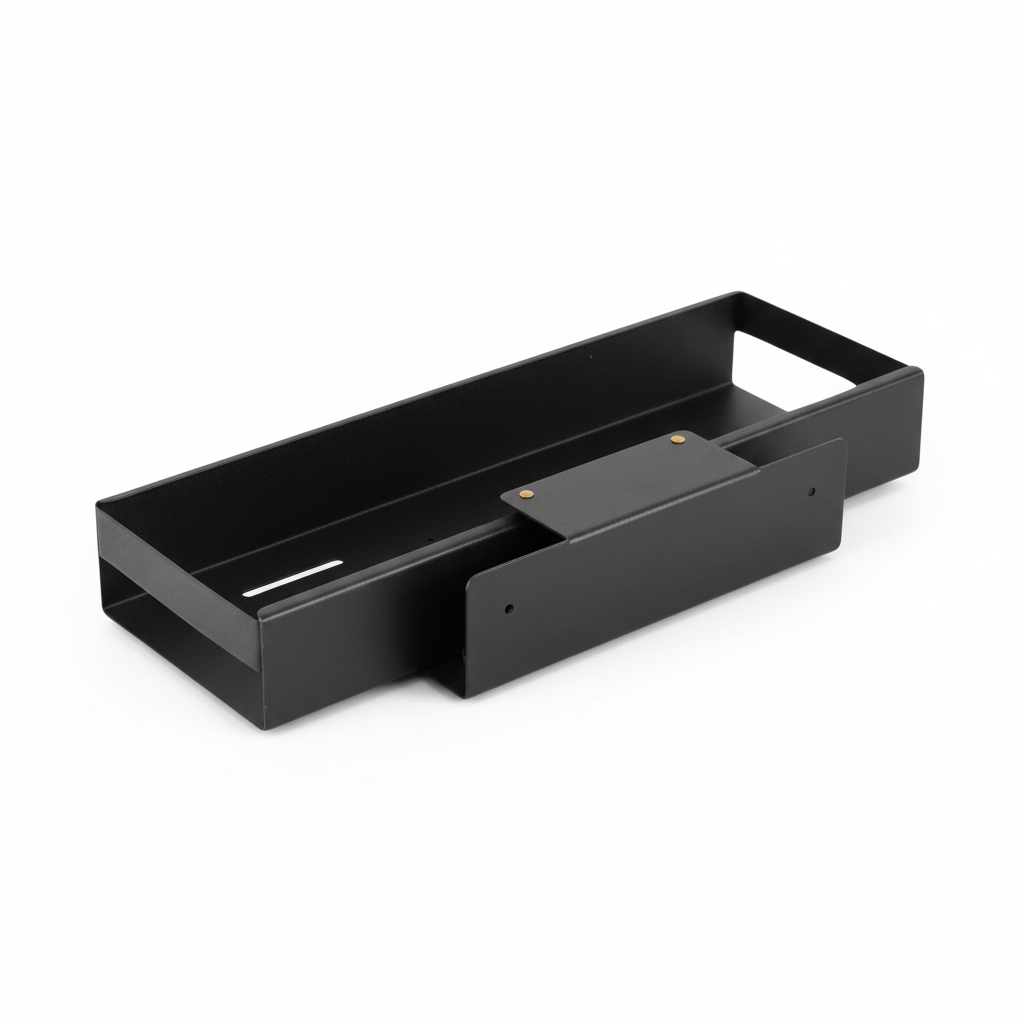 Holly uttrekkbar hylle i sort for ryddig oppbevaring i smale rom