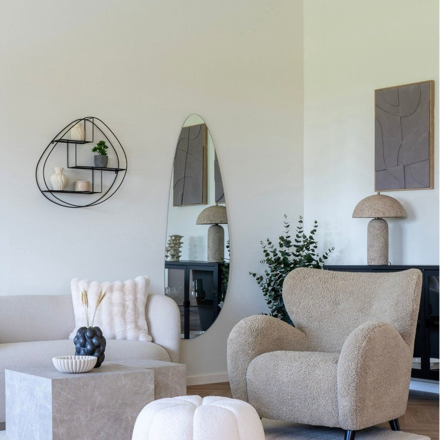 Astley bordlampe, stone grey - Lindas Dekor