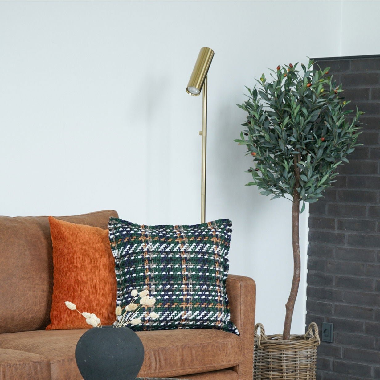 House Nordic Paris gulvlampe, messing