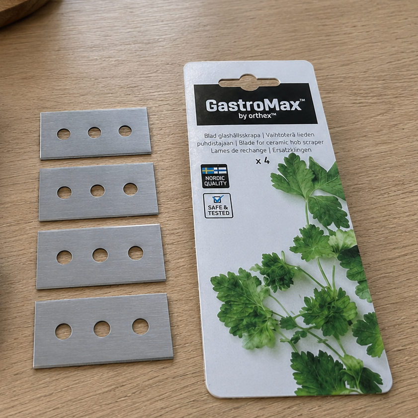 4-pk Blad til keramisk glasskrape 4 cm