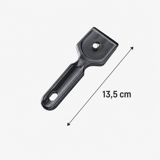 Målbilde av skraperen for keramiske topper og induksjonstopper.