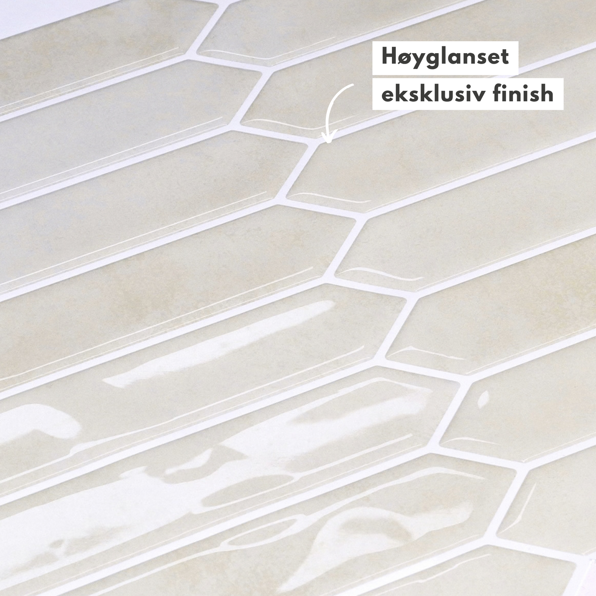 Hedda beige självhäftande väggkakel