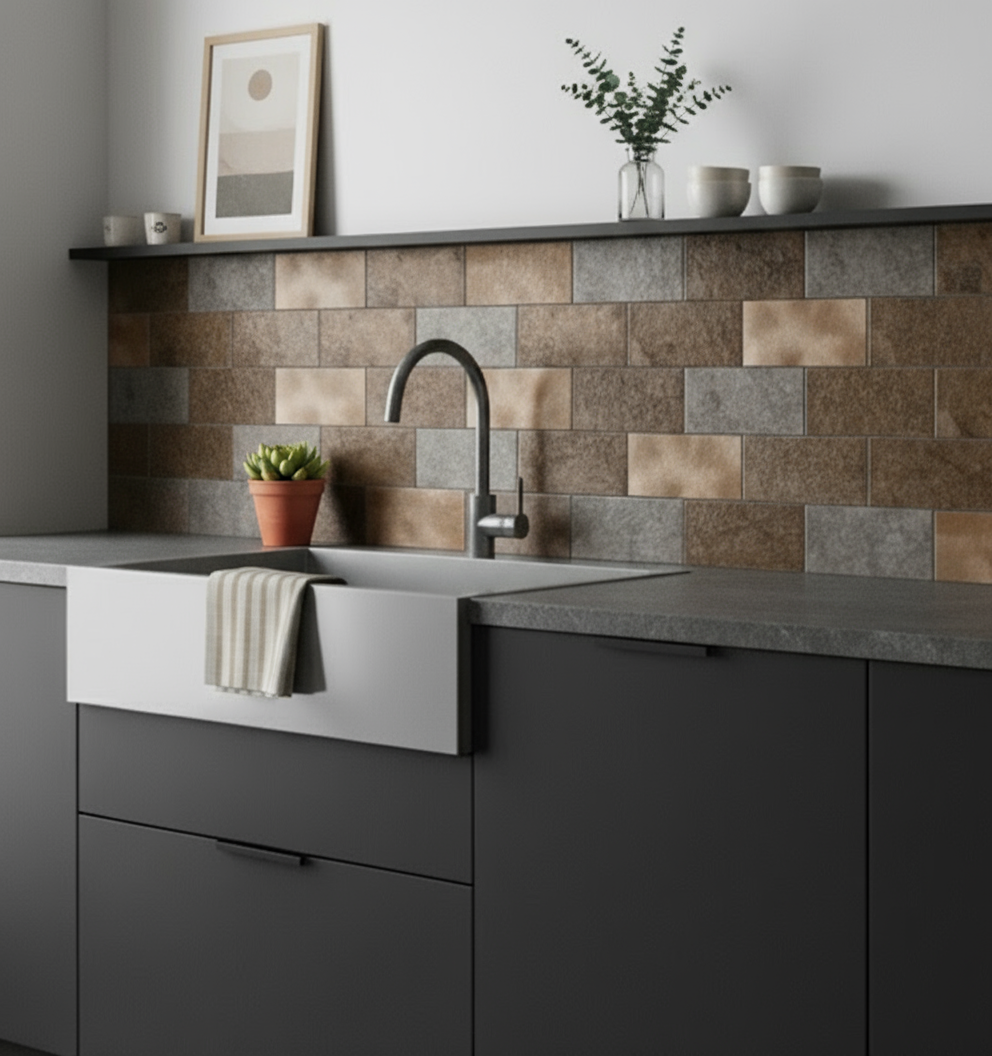 Bente subway selvklebende veggfliser