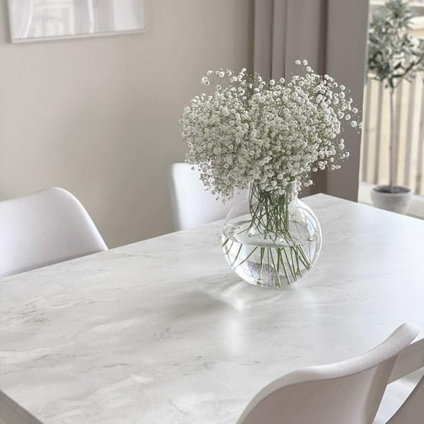 Vareprøve: Marmor romeo hvit matt kontaktplast - Lindas Dekor
