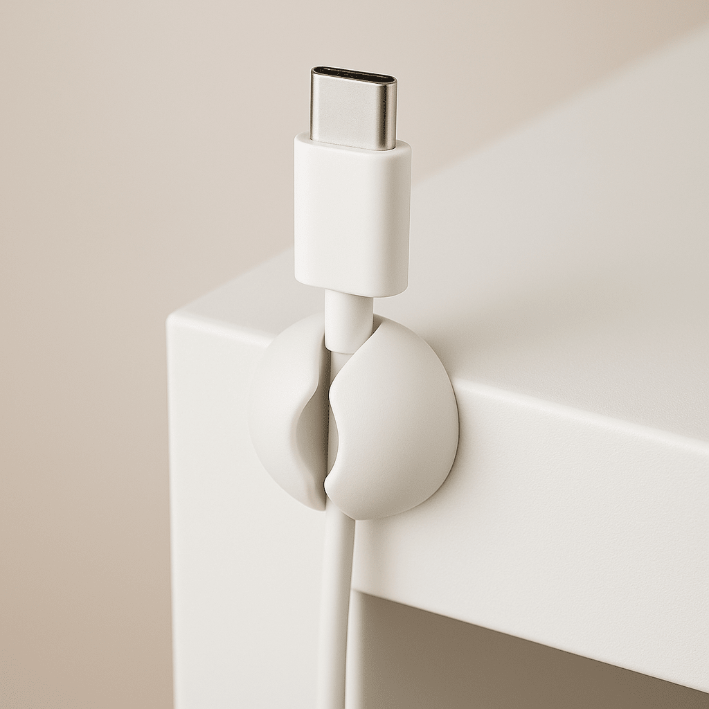 Ledningsholder hvit - Lindas Dekor