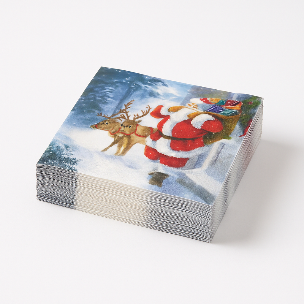 20-pk Servietter "Santa is coming"