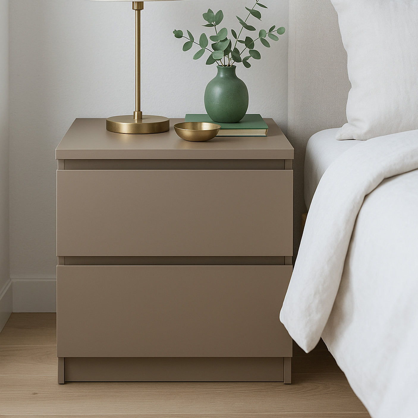 Uni matt lys brun kontaktplast