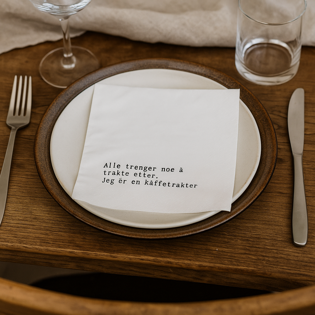 Servetter "Kaffetrattar", 20-pack