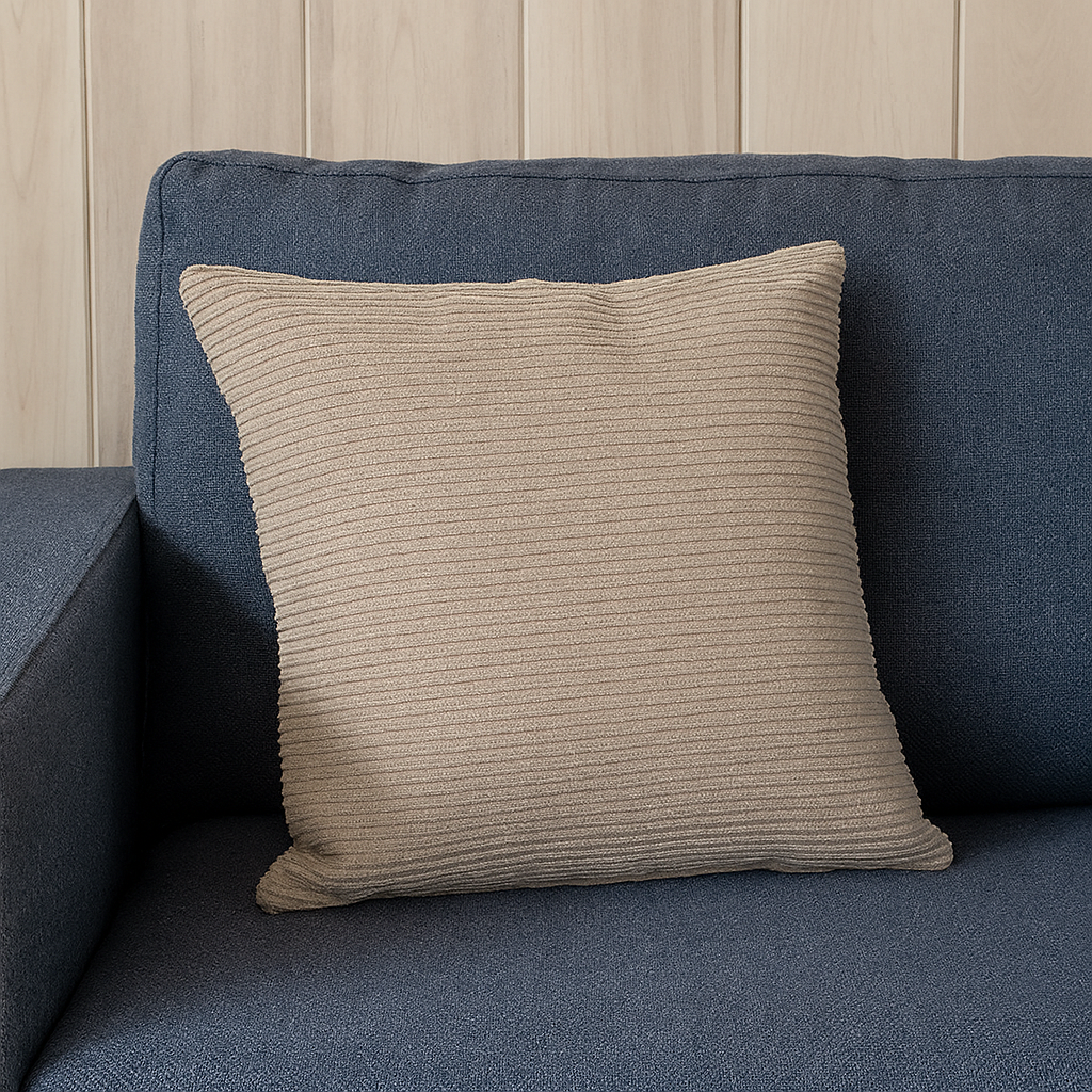 Putetrekk Madrid varm grå 45 x 45 cm