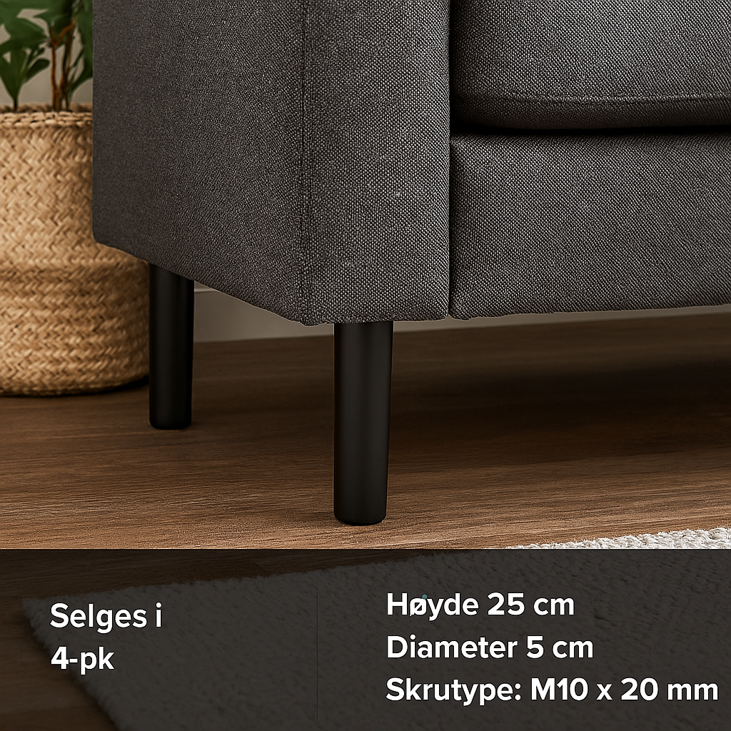 Klassiskt möbelben, svart trä