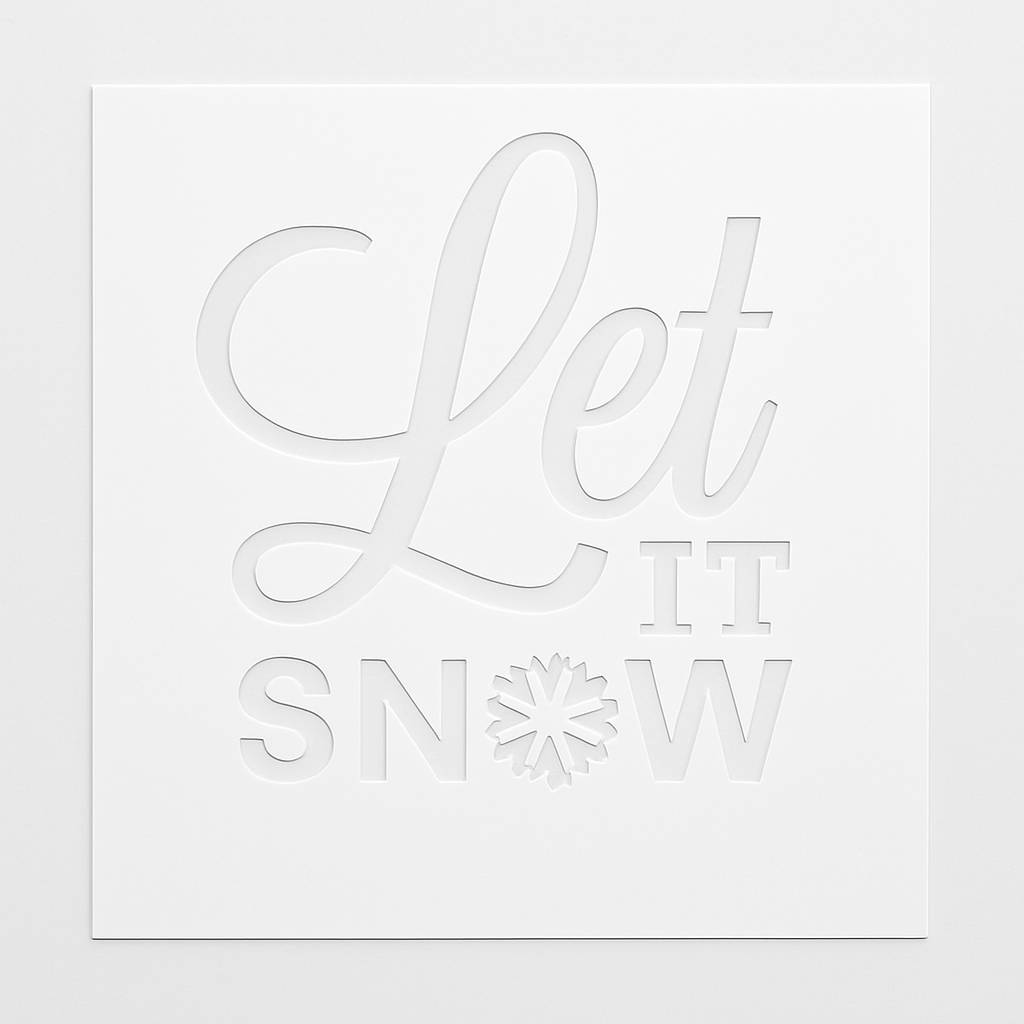 Julesjablonger 30 x 50 cm