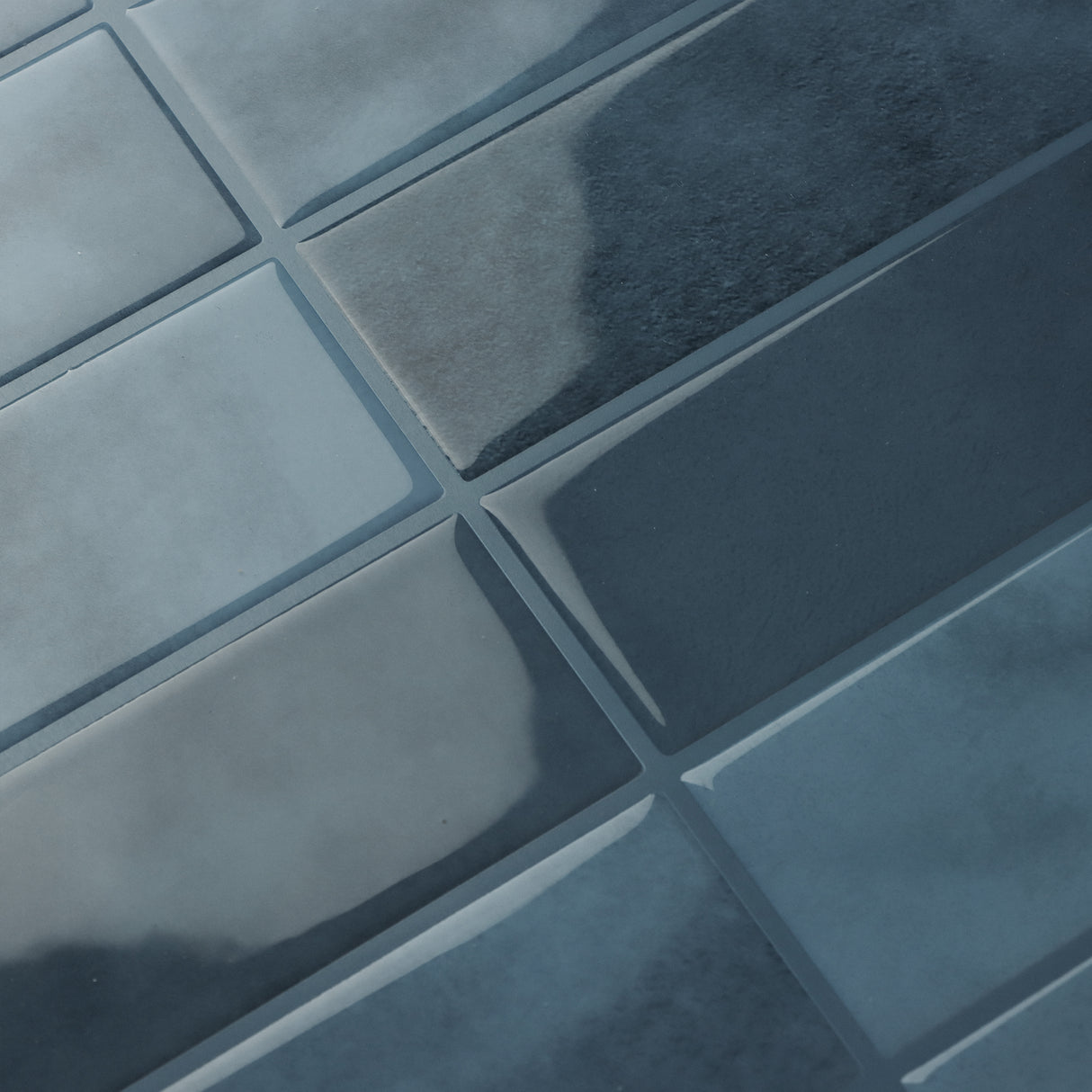 Vareprøve: Adelina blå selvklebende veggfliser