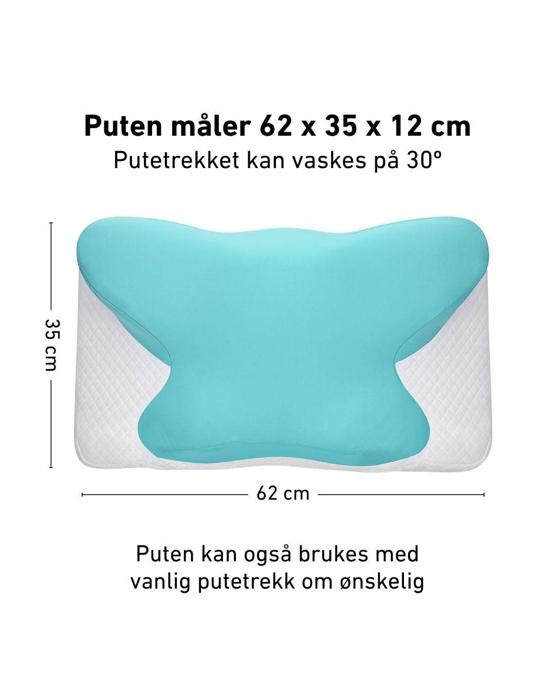 Mål på Napure memory foam pute