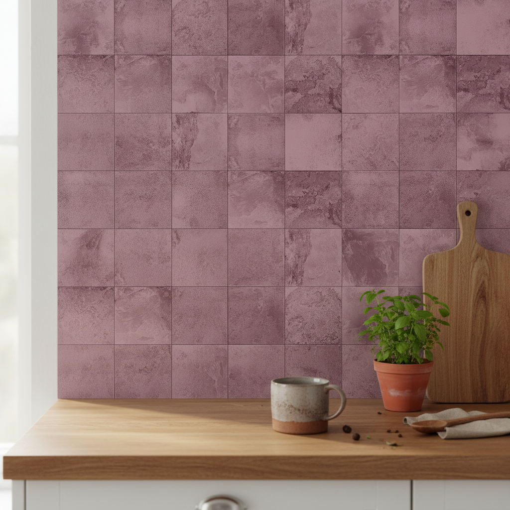 Bodø Rose selvklebende fliser